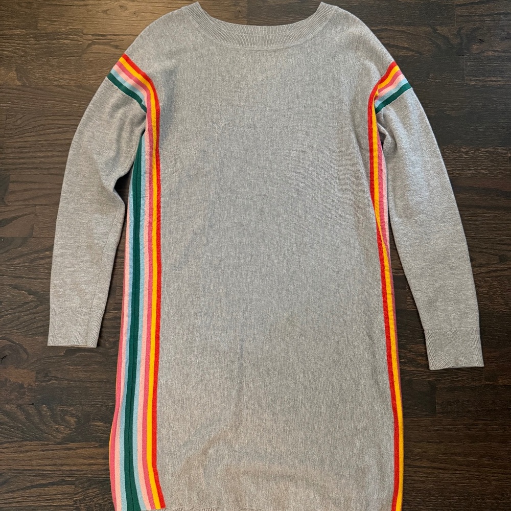 Boden gray sweater dress